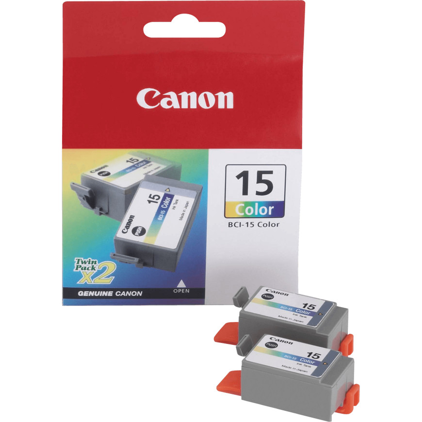 Cartouche d'encre Canon couleur BCI-15 C/M/Y (8191A002AA)