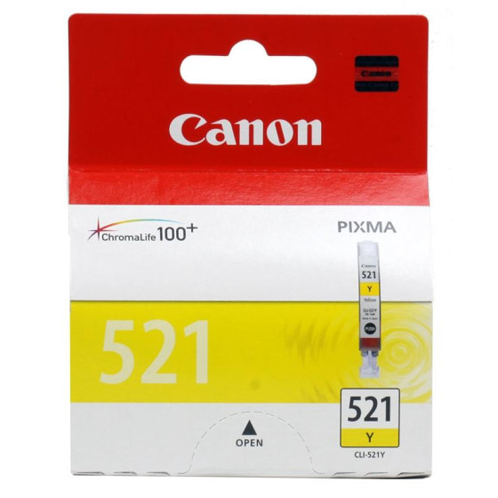 Cartouche d'encre Canon CLI-521Y 1 pièce(s) Original Jaune (2936B004AA)