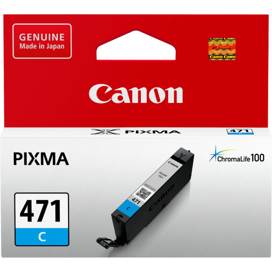 Cartouche d'encre Canon CLI-471 Original Cyan (0401C001AA)