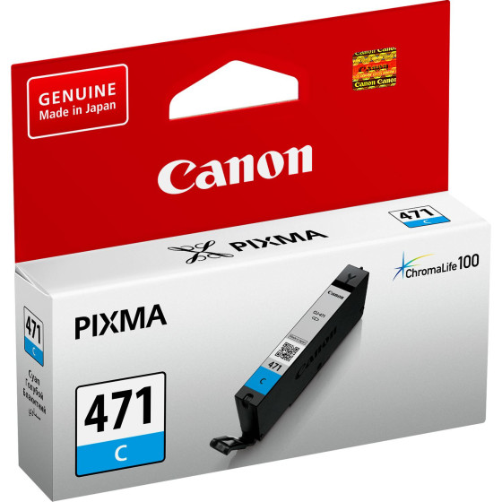 Cartouche d'encre Canon CLI-471 Original Cyan (0401C001AA)