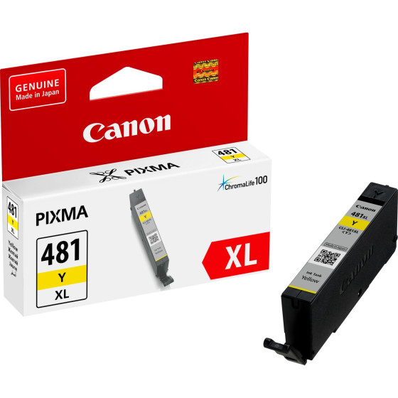 Cartouche d'encre Canon CLI-481XL Original Rendement élevé (XL) Jaune (2046C001AA)