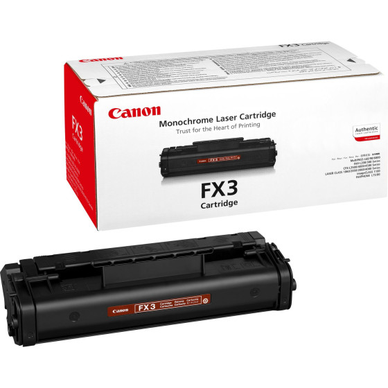 Cartouche de toner Canon FX-3 Original Noir (1557A003BA)
