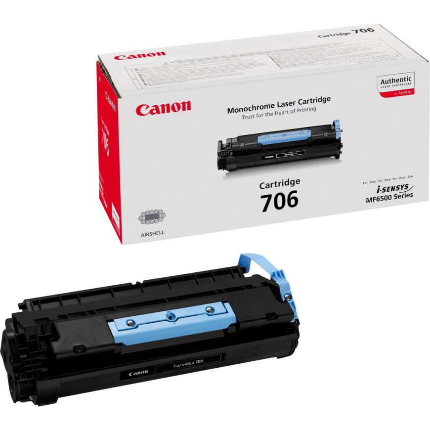 Cartouche de toner Canon 706 Original Noir (0264B002AA)