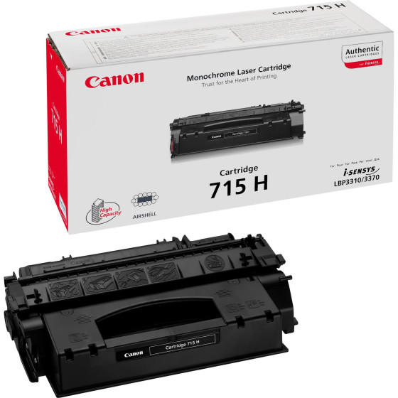 Cartouche de toner Canon 715H Original Noir (1976B002AA)