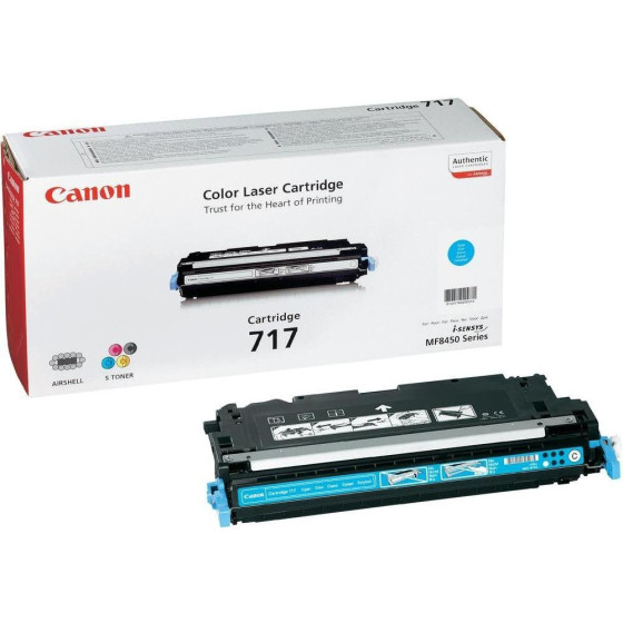 Cartouche de toner Canon 717 Original Cyan (2577B002BA)
