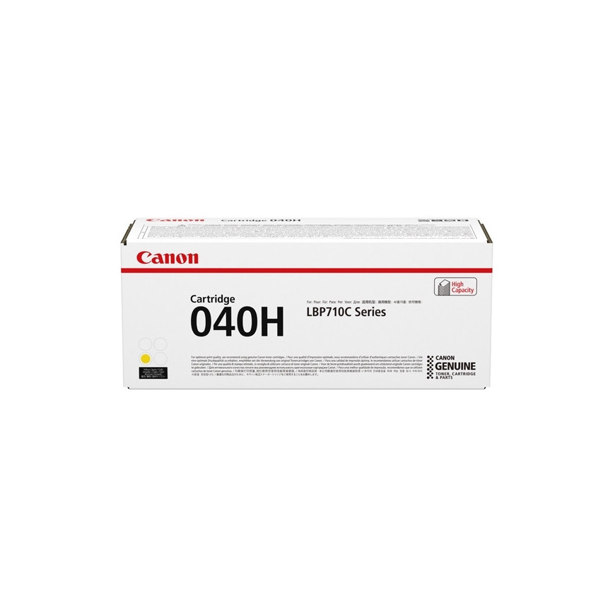 Cartouche de toner Canon 040H 1 pièce(s) Original Jaune (0455C001AA)