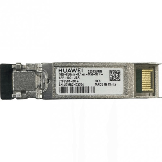 HUAWEI 10GBase-USR Optical Transceiver,SFP+,10G,Multi-mode Module(850nm,0.1km,LC) (02313URN)