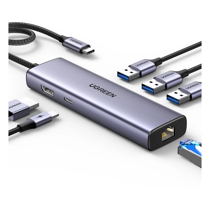 UGREEN Station d'accueil USB-C 6 en 1 (15598)