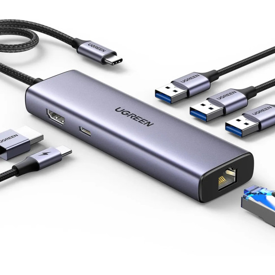 UGREEN Station d'accueil USB-C 6 en 1 (15598)