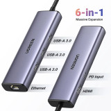 UGREEN Station d'accueil USB-C 6 en 1 (15598)