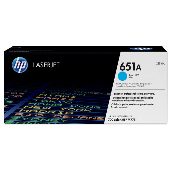 Toner HP 651A cyan (CE341A) - HP LaserJet d'origine