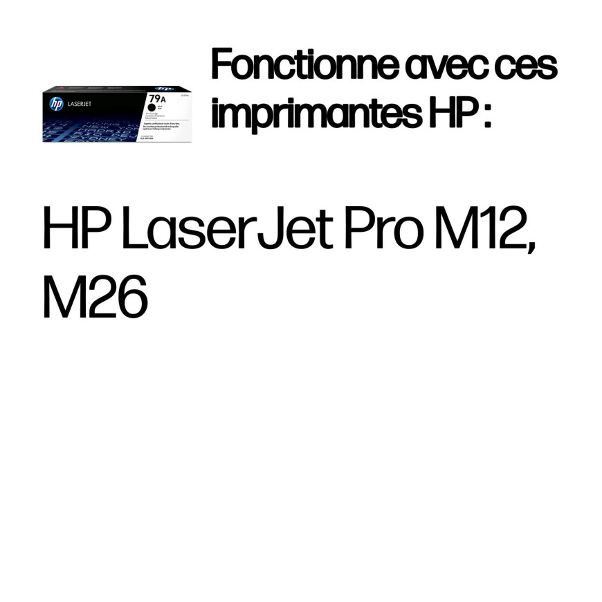 Toner HP 79A noir (CF279A) - HP LaserJet d'origine