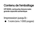 Cartouche d'encre HP 934XL noir - grande capacité HP d'origine (C2P23AE)