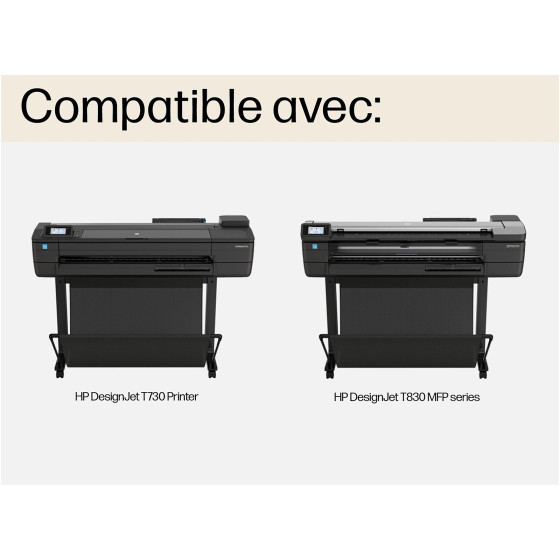 Cartouche d'encre HP 728 cyan 130 ml - HP d'origine (F9J67A)