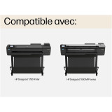 Cartouche d'encre HP 728 cyan 130 ml - HP d'origine (F9J67A)