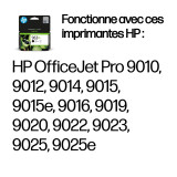 Cartouche d'encre HP 963XL noir - grande capacité HP d'origine (3JA30AE)