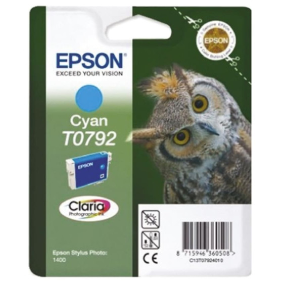 Cartouche d'encre Epson "chouette" cyan (C13T07924010)
