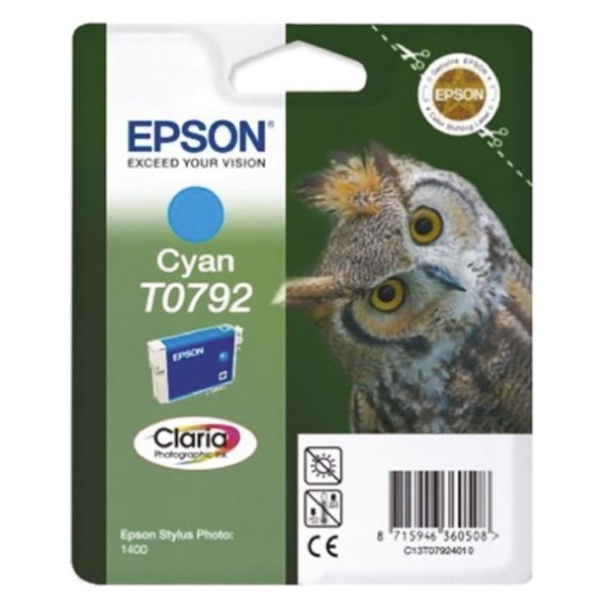 Cartouche d'encre Epson "chouette" cyan (C13T07924010)
