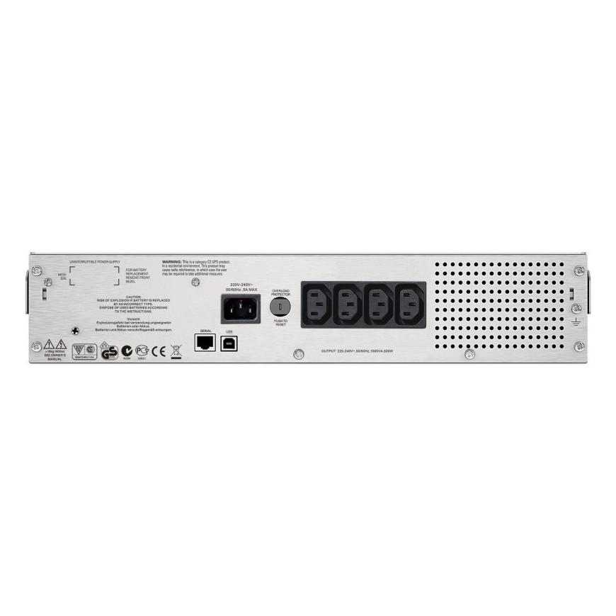 Onduleur Line-interactive APC 1000VA Smart-UPS C - Rack 2U (SMC1000I-2U)