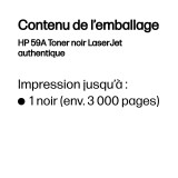 Toner HP 59A noir (CF259A) - HP LaserJet d'origine