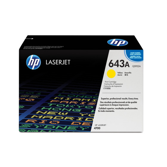 Toner HP 643A jaune (Q5952A) - HP LaserJet d'origine