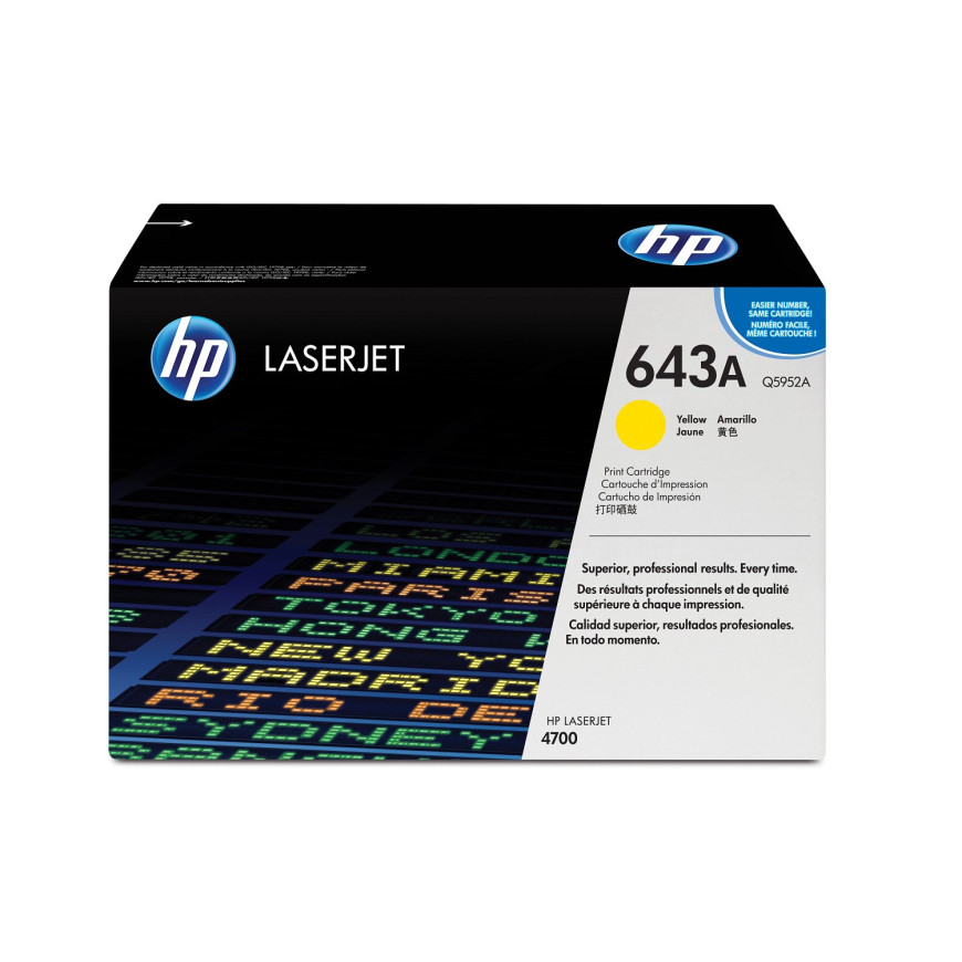 Toner HP 643A jaune (Q5952A) - HP LaserJet d'origine