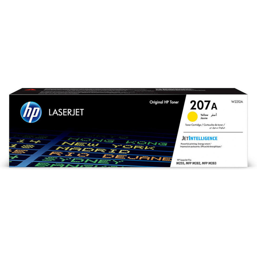 Toner HP 207A jaune (W2212A) - HP LaserJet d'origine