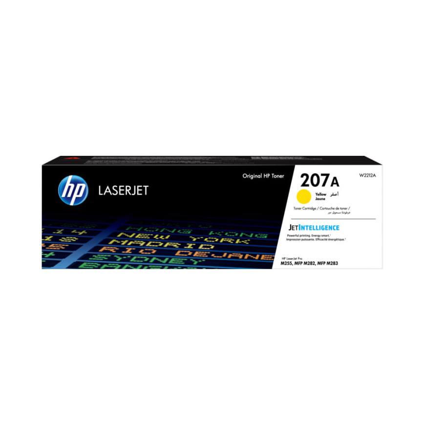 Toner HP 207A jaune (W2212A) - HP LaserJet d'origine