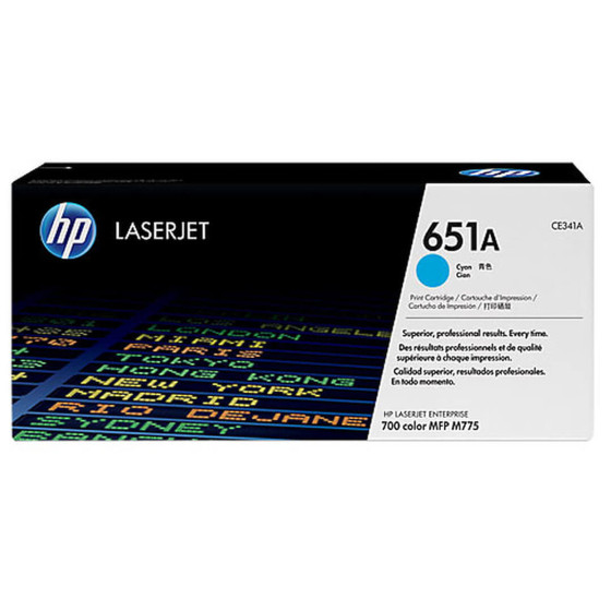 Toner HP 651A cyan (CE341A) - HP LaserJet d'origine