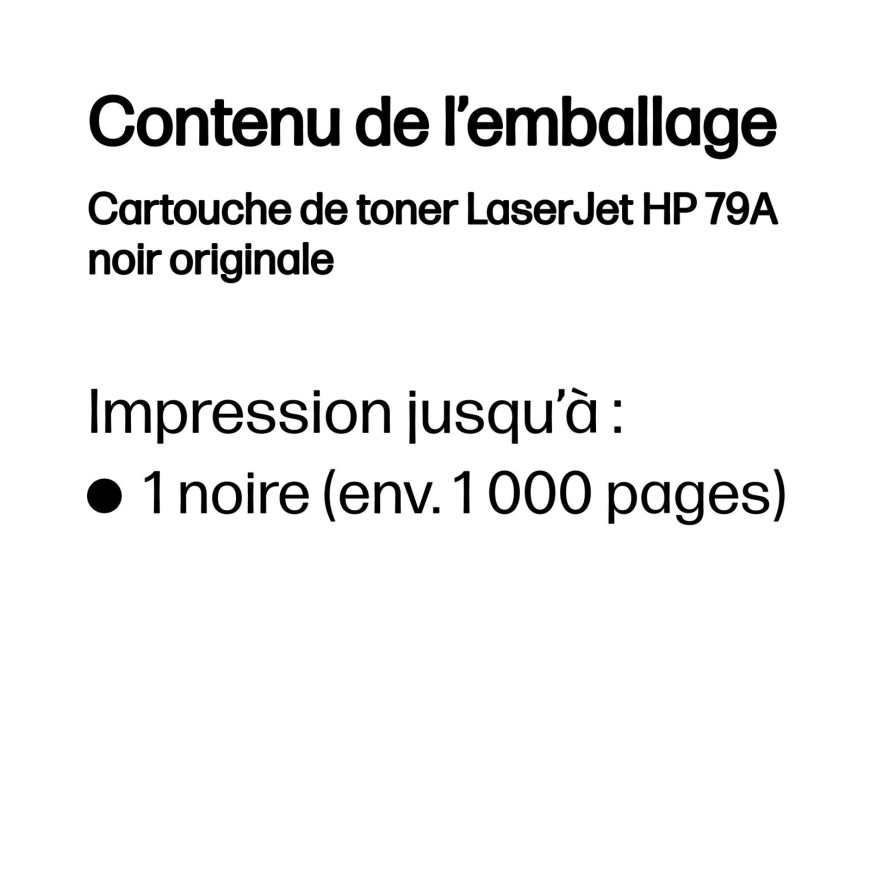 Toner HP 79A noir (CF279A) - HP LaserJet d'origine