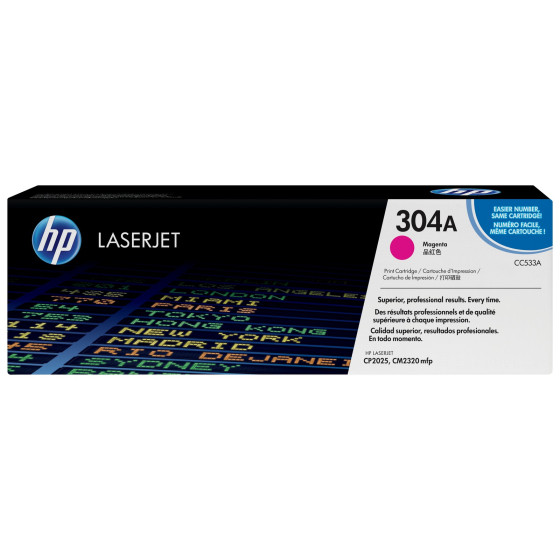 Toner HP 304A magenta (CC533A) - HP LaserJet d'origine