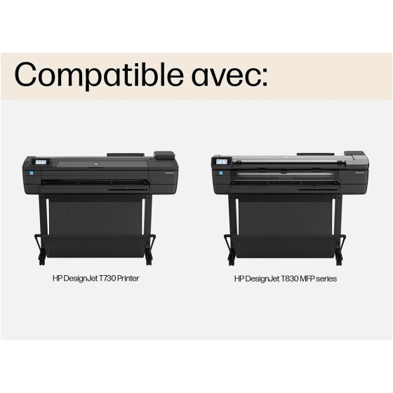 Cartouche d'encre HP 728 cyan 130 ml - HP d'origine (F9J67A)