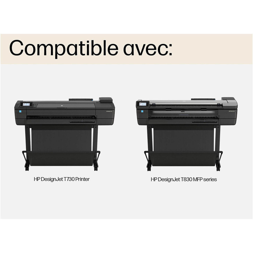 Cartouche d'encre HP 728 cyan 130 ml - HP d'origine (F9J67A)
