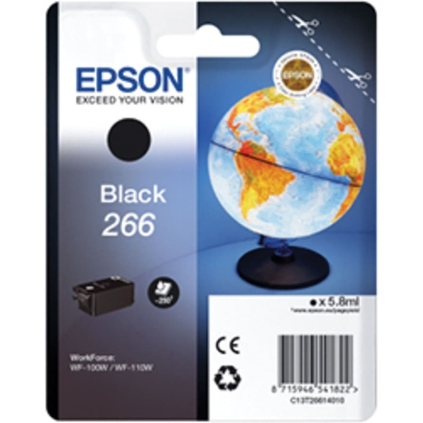 Cartouche d'encre Epson globe 266 noir - durabrite Ultra N (C13T26614010)