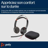 Poly Blackwire 5220 Stereo USB-C Headset +3.5mm Plug +USB-C/A Adapter (8X231AA)