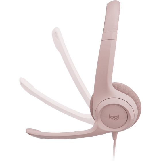 LOGITECH Corded Headset H390 - ROSE - USB (981-001281)