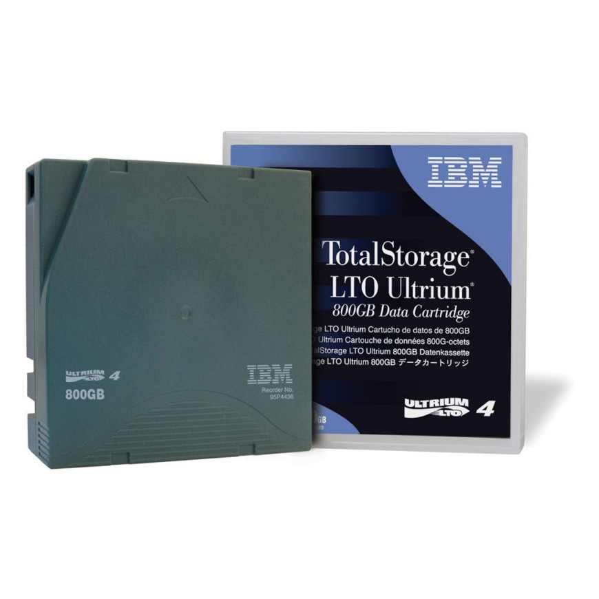 Cartouche de données IBM LTO 4 Ultrium 800/1.6GB (IBM95P4436)