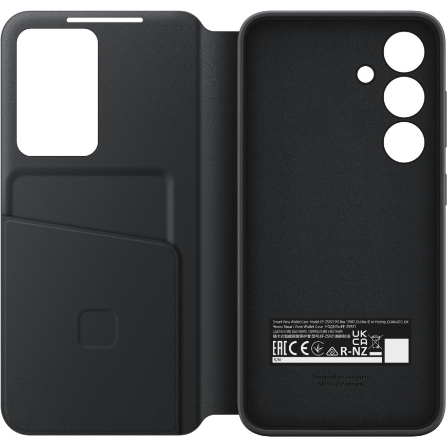 SAMSUNG Galaxy S24 Smart V Wallet case Black (EF-ZS921CBEGWW)