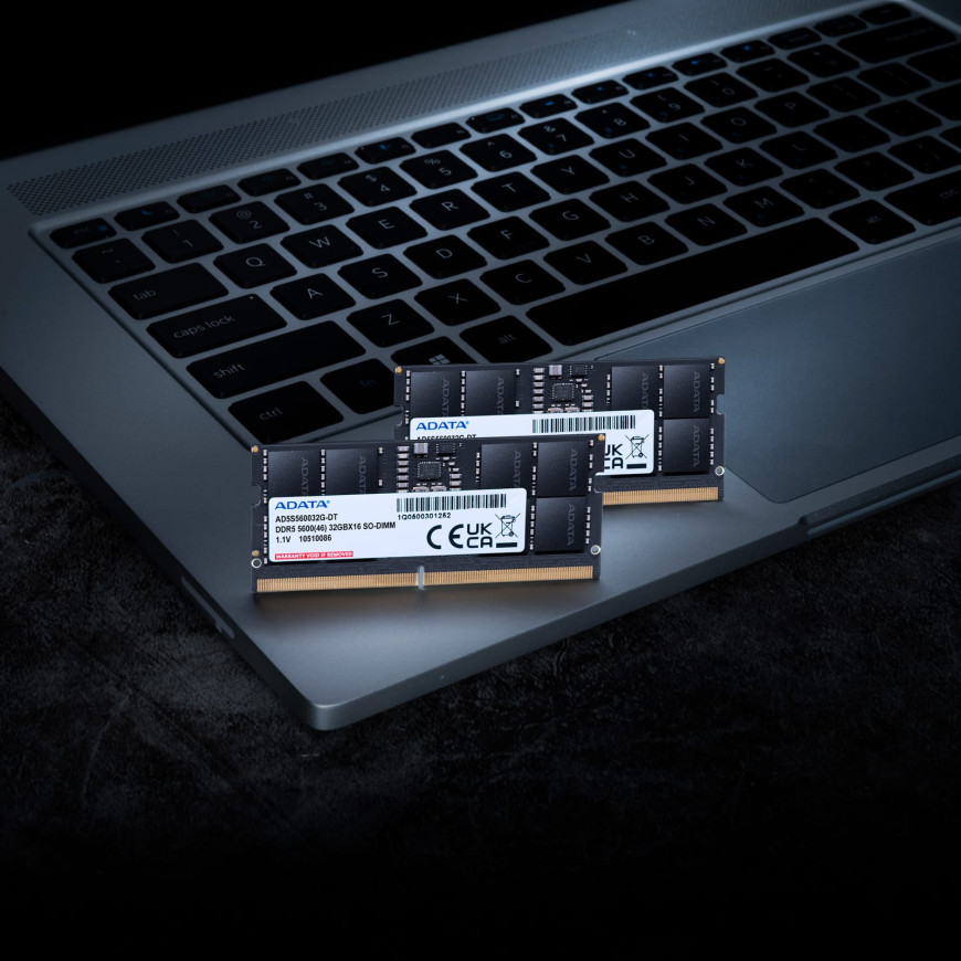 Adata DDR5 5600 Mt/s So-dimm 16GB Barrette Mémoire Laptop 12M (AD5S560016G-S)