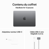 Apple MacBook Air M3 13 pouces (2024) gris sidéral 16Go/512 Go (MXCR3FN/A)