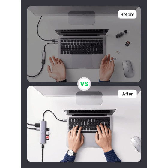 UGREEN Station d'accueil USB-C 7 en 1 (HDMI 4K) (90568)