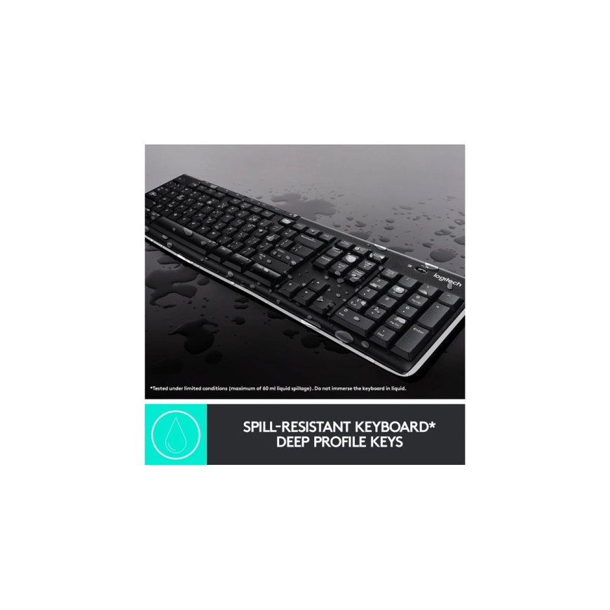 Logitech Wireless desktop MK270 - ensemble sans fil souris + clavier QWERTY (920-004509)