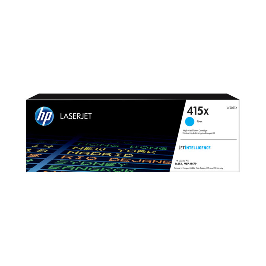Toner HP 415X cyan - HP d'origine à grande capacité (W2031X)