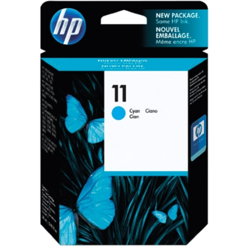Cartouche d'encre HP 11 cyan - HP d'origine (C4836A)