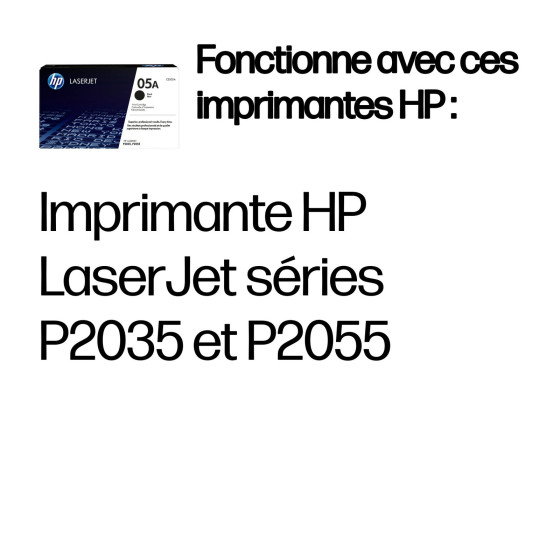 Toner HP 05A noir (CE505A) - HP LaserJet d'origine