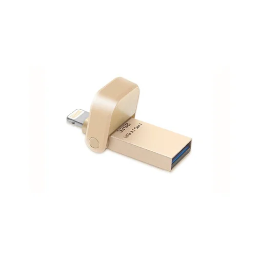 LECTEUR FLASH USB ADATA I-MEMORY AI920 POUR IOS (AAI920-32G-CGD) - Clé USB - Rightech - le bon choix