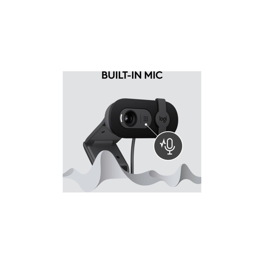 Webcam Logitech Brio 100 2 MP 1920 x 1080 pixels USB Graphite (960-001585)