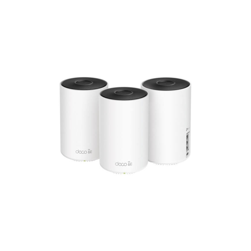 AXE5400 Whole Home Mesh Wi-Fi 6E System(Tri-Band) SPEED: 574 Mbps at 2.4 GHz + 2402 Mbps at 5 GHz + (DECOXE75_3-PACK)