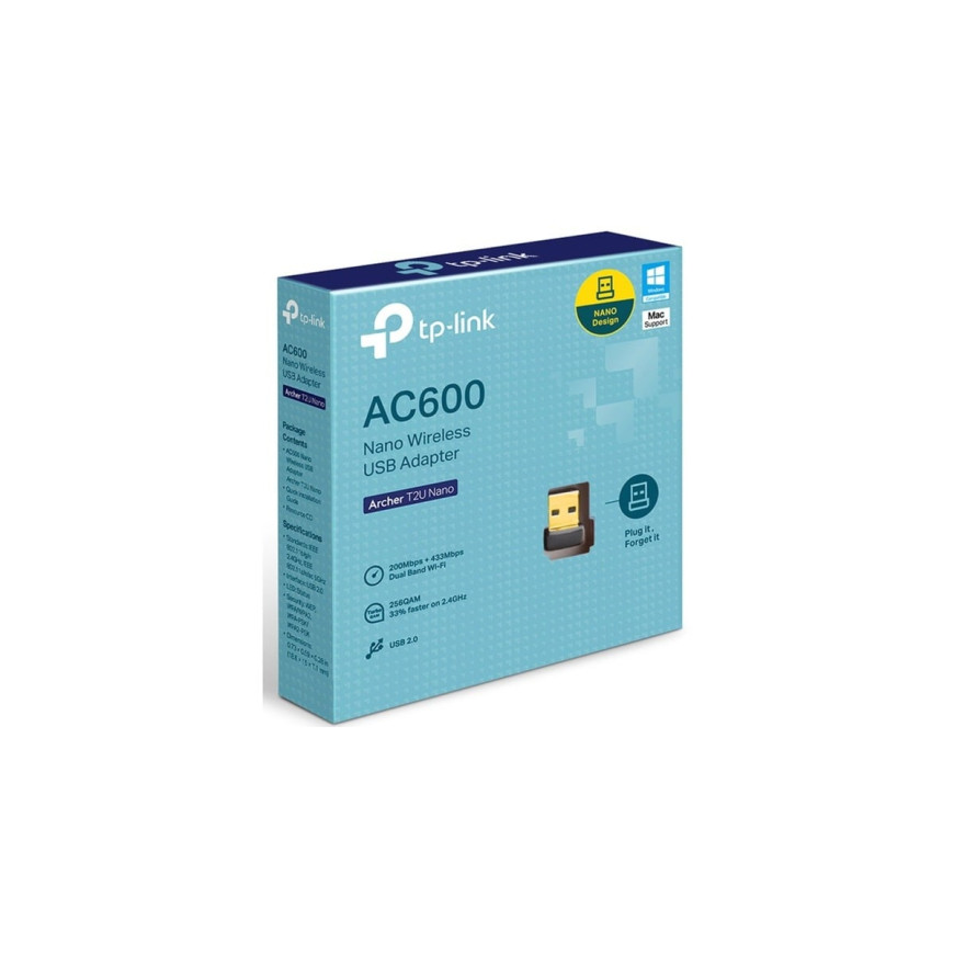 Routeur Tp-link ARCHERT2U Archer T2U Adaptateur USB WiFi Bi-bande AC600 (ARCHERT2U)