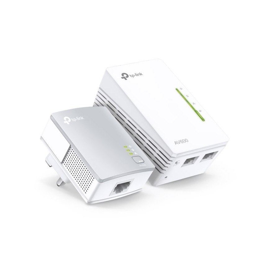 300Mbps Wireless AV600 Powerline Extender, 500Mbps Powerline Data Rate, 2 Fast Ethernet ports (TL-WPA4220KIT)